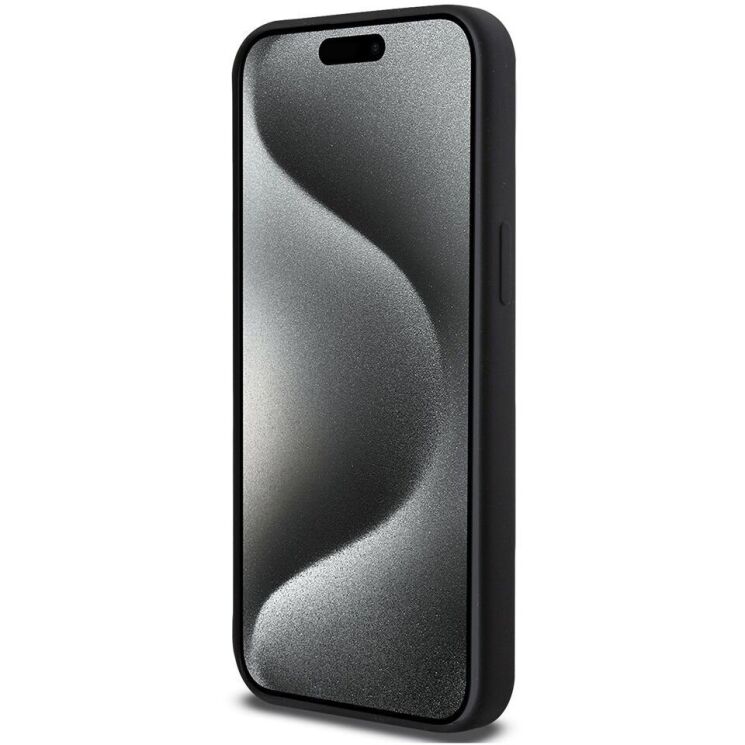 Защитный чехол Hello Kitty Liquid Silicone для Apple iPhone 15 Pro Max - Black: фото 5 из 8