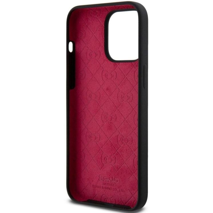 Защитный чехол Hello Kitty Liquid Silicone для Apple iPhone 15 Pro Max - Black: фото 7 из 8