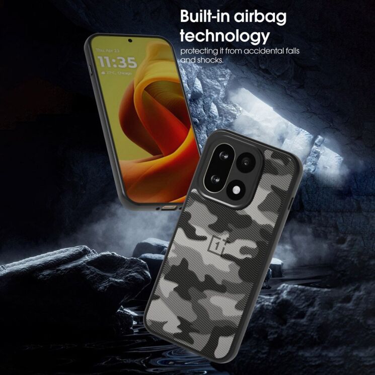 Захисний чохол IBMRS Military для OnePlus 15 - Grid Camouflage: фото 3 з 6