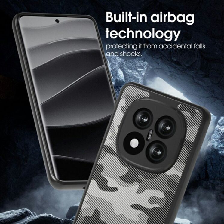 Защитный чехол IBMRS Military для Xiaomi Redmi Note 14 Pro Plus - Artistic Camouflage: фото 4 из 8