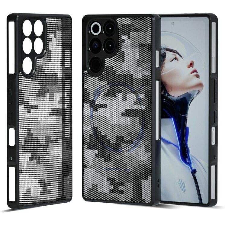 Захисний чохол IBMRS Military для ZTE Nubia Red Magic 11 Pro - Grid Camouflage: фото 1 з 7