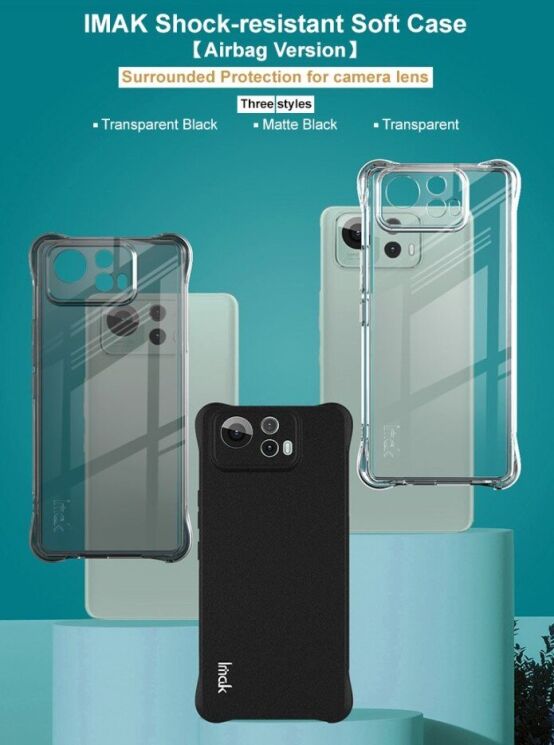 Защитный чехол IMAK Airbag MAX Case для ASUS Zenfone 12 Ultra - Matte Black: фото 5 из 7