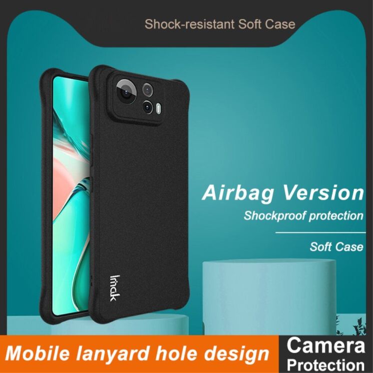 Защитный чехол IMAK Airbag MAX Case для ASUS Zenfone 12 Ultra - Matte Black: фото 3 из 7