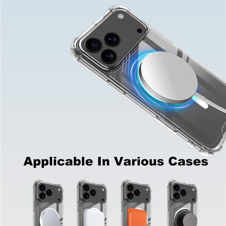 Защитный чехол IMAK Space Shield MagSafe для Apple iPhone 17 Pro - Transparent: фото 9 из 9