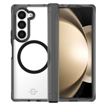 Захисний чохол ItSkins Hybrid R Hinge with MagSafe для Samsung Galaxy Fold 6 (SGQ6-HIMCL-BKTR) - Clear Smoke: фото 1 з 6