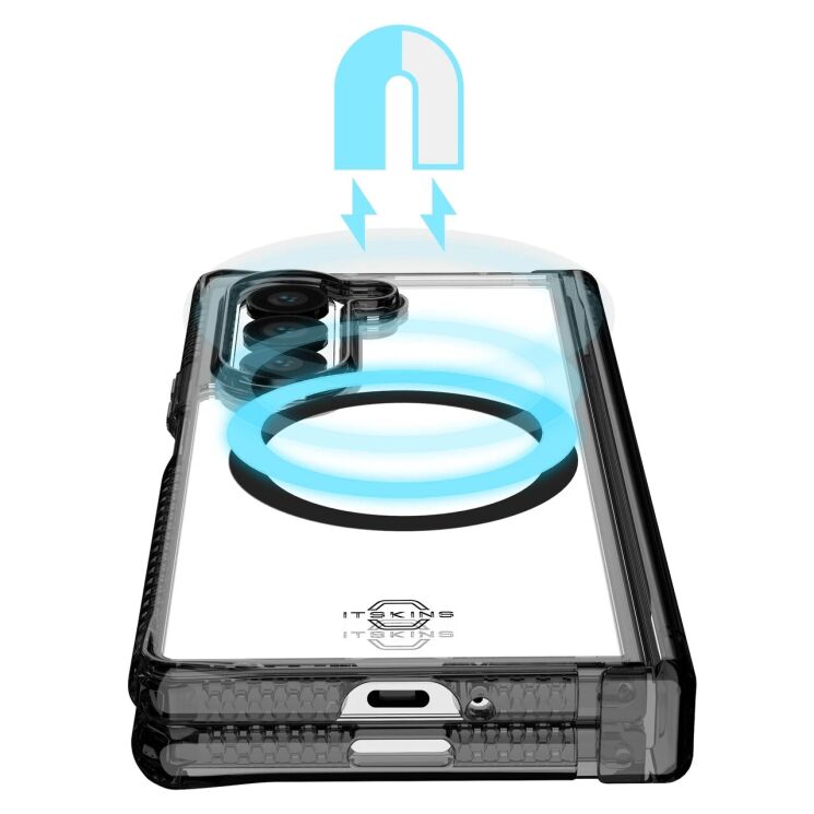 Захисний чохол ItSkins Hybrid R Hinge with MagSafe для Samsung Galaxy Fold 6 (SGQ6-HIMCL-BKTR) - Clear Smoke (357674C) Захисний чохол ItSkins Hybrid R Hinge with MagSafe для Samsung Galaxy Fold 6 (SGQ6-HIMCL-BKTR) - Clear Smoke: фото 3 з 6