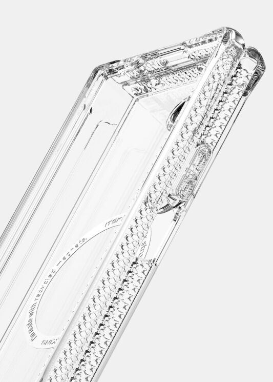 Защитный чехол ItSkins Hybrid R Hinge with MagSafe для Samsung Galaxy Fold 6 (SGQ6-HIMCL-BKTR) - Clear Smoke: фото 3 из 7