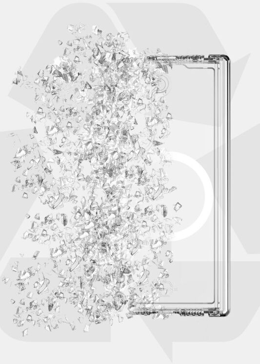 Защитный чехол ItSkins Hybrid R Hinge with MagSafe для Samsung Galaxy Fold 6 (SGQ6-HIMCL-BKTR) - Clear Smoke: фото 6 из 7