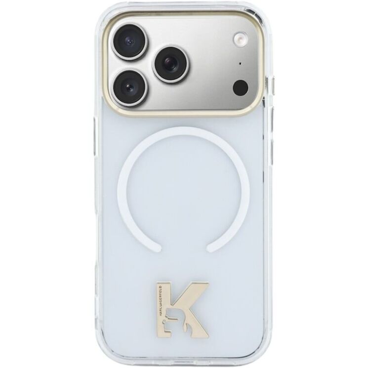 Защитный чехол Karl Lagerfeld IML K Head Logo MagSafe для iPhone 17 Pro Max (KLHMP17X5HTMKHDH) - Transparent: фото 2 из 6