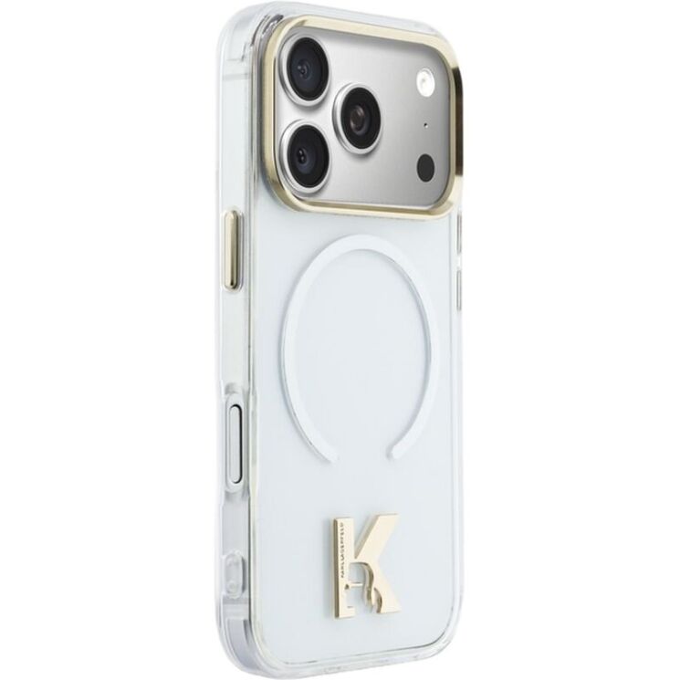 Защитный чехол Karl Lagerfeld IML K Head Logo MagSafe для iPhone 17 Pro Max (KLHMP17X5HTMKHDH) - Transparent: фото 4 из 6