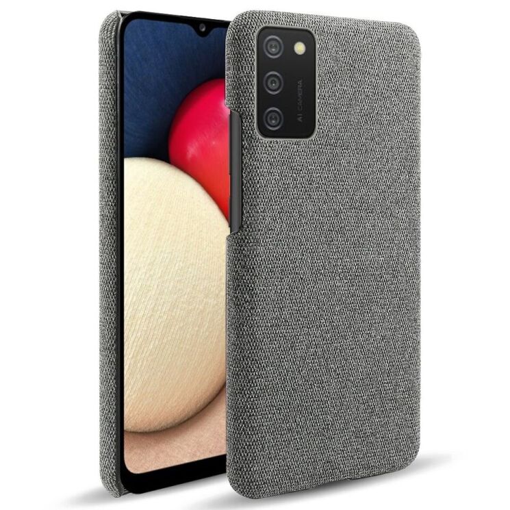 Защитный чехол KSQ Cloth Style для Samsung Galaxy A02s (A025) - Grey: фото 1 из 6