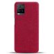 Захисний чохол KSQ Cloth Style для VIVO Y33s / Y21 / Y21s - Red (290209R). Фото 3 з 5