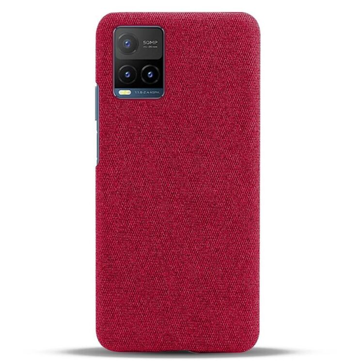 Захисний чохол KSQ Cloth Style для VIVO Y33s / Y21 / Y21s - Red: фото 3 з 5