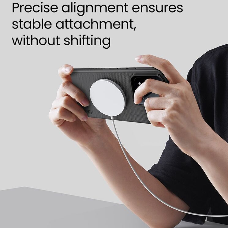 Захисний чохол NILLKIN Super Frosted Shield Pro Magnetic для Xiaomi 17T Pro - Transparent Black: фото 12 з 13