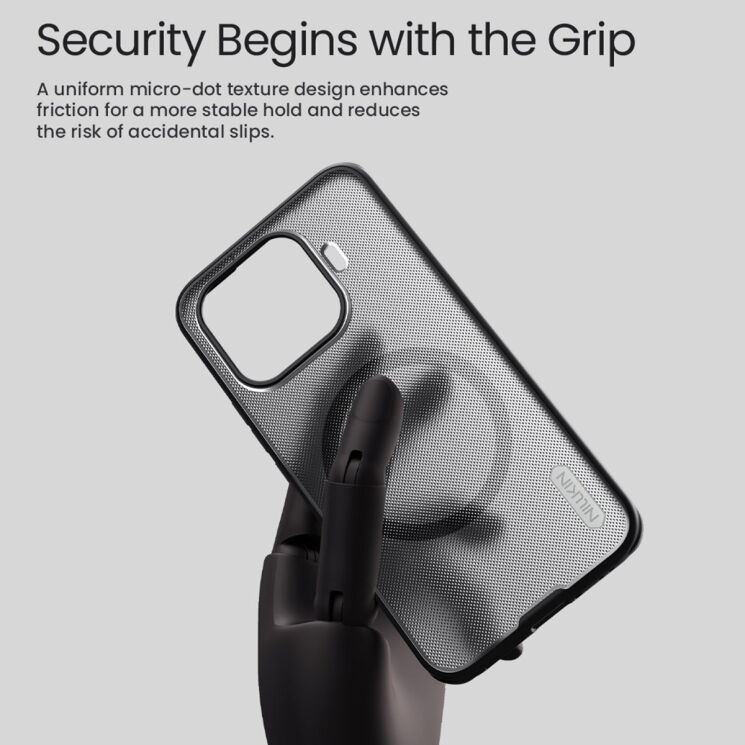 Захисний чохол NILLKIN Super Frosted Shield Pro Magnetic для Xiaomi 17T Pro - Transparent Black: фото 9 з 13