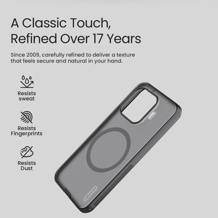 Захисний чохол NILLKIN Super Frosted Shield Pro Magnetic для Xiaomi 17T Pro - Transparent Black: фото 8 з 13