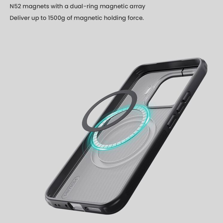 Захисний чохол NILLKIN Super Frosted Shield Pro Magnetic для Xiaomi 17T Pro - Transparent Black: фото 11 з 13