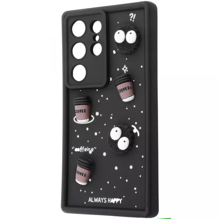 Захисний чохол Pretty Things Case для Samsung Galaxy S25 Ultra (S938) - Black / Coffee: фото 1 з 6
