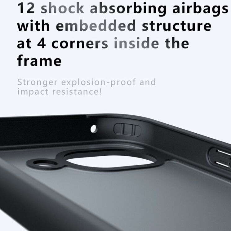 Захисний чохол Reframe Clear Bound для Google Pixel 10a - Black: фото 4 з 8