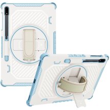 Защитный чехол Reframe Kickstand Strap для Samsung Galaxy Tab S7 FE / S7 Plus / S8 Plus / S9 Plus (T730/736/800/806/970/975/810/816) - Blue: фото 1 из 19
