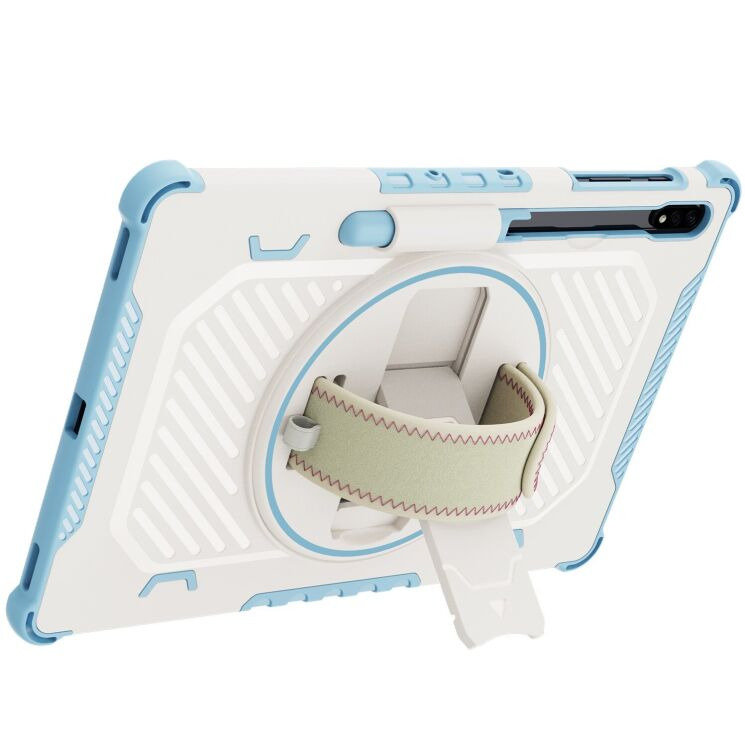 Защитный чехол Reframe Kickstand Strap для Samsung Galaxy Tab S7 FE / S7 Plus / S8 Plus / S9 Plus (T730/736/800/806/970/975/810/816) - Blue: фото 2 из 19