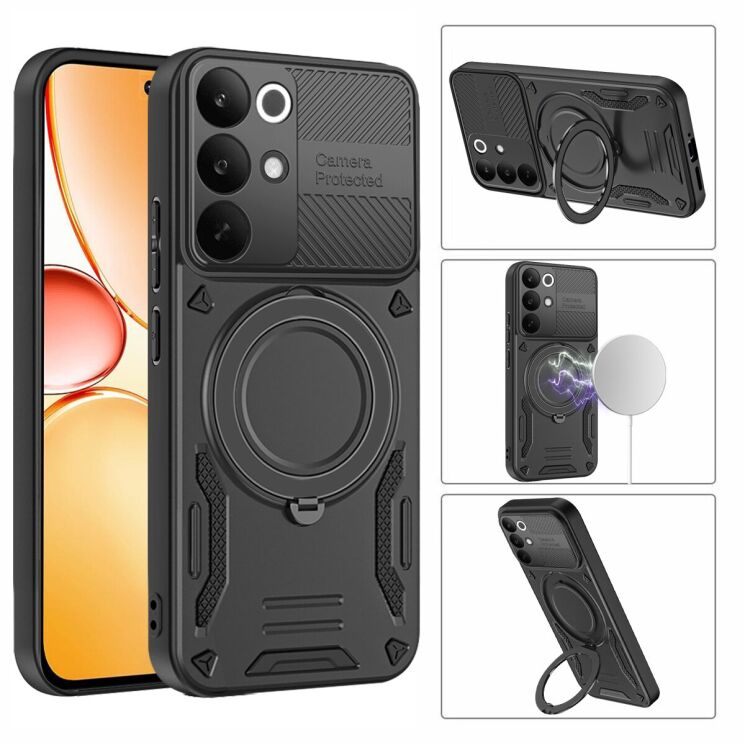 Защитный чехол Reframe Shockproof Case для Realme C85 Pro - Black: фото 3 из 8