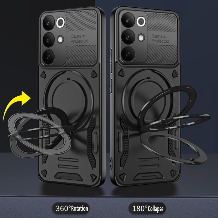 Защитный чехол Reframe Shockproof Case для Realme C85 Pro - Black: фото 4 из 8