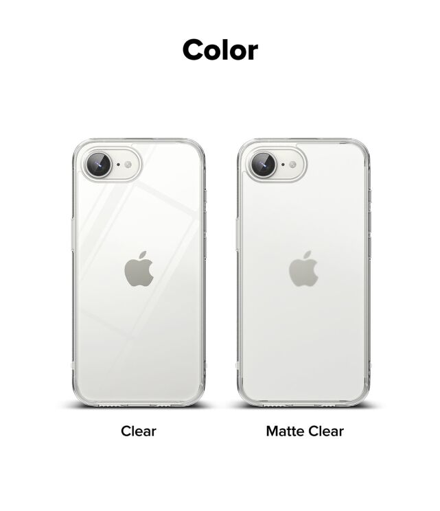 Защитный чехол Ringke Fusion для Apple iPhone 16e (8800293852544) - Clear: фото 9 из 10