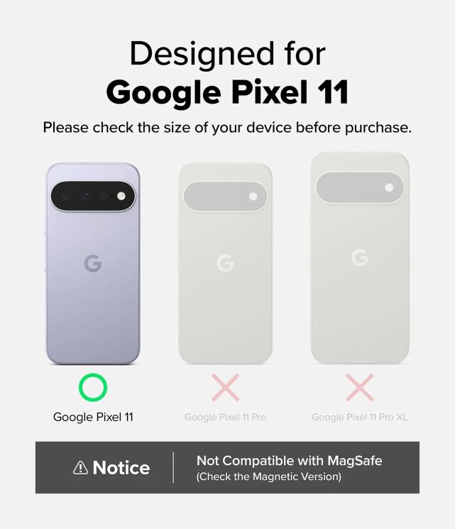 Защитный чехол Ringke Fusion для Google Pixel 11 (8800380461284) - Matte Clear: фото 3 из 16