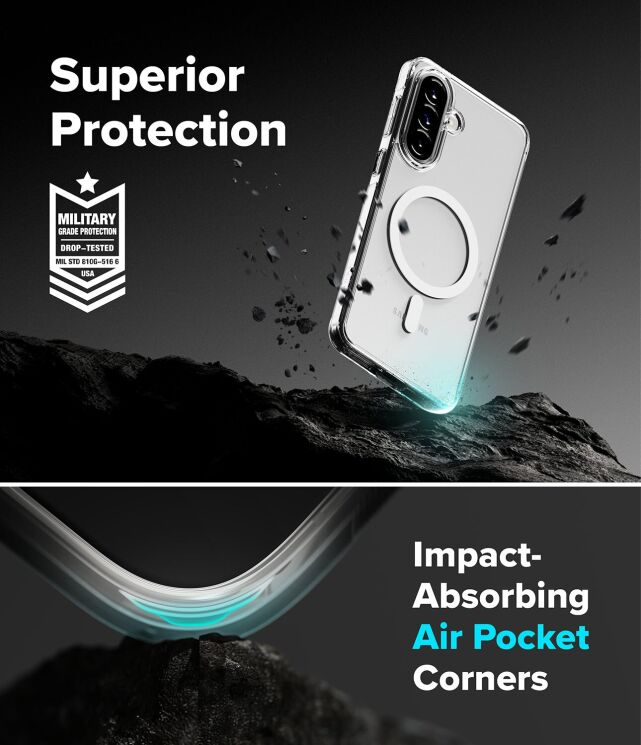 Захисний чохол Ringke Fusion Magnetic для Samsung Galaxy A57 (A576) 8800328817944 - Clear (409914C) Захисний чохол Ringke Fusion Magnetic для Samsung Galaxy A57 (A576) 8800328817944 - Clear: фото 7 з 15