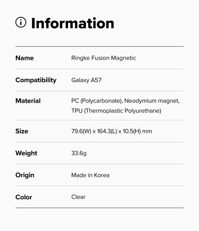 Захисний чохол Ringke Fusion Magnetic для Samsung Galaxy A57 (A576) 8800328817944 - Clear (409914C) Захисний чохол Ringke Fusion Magnetic для Samsung Galaxy A57 (A576) 8800328817944 - Clear: фото 12 з 15