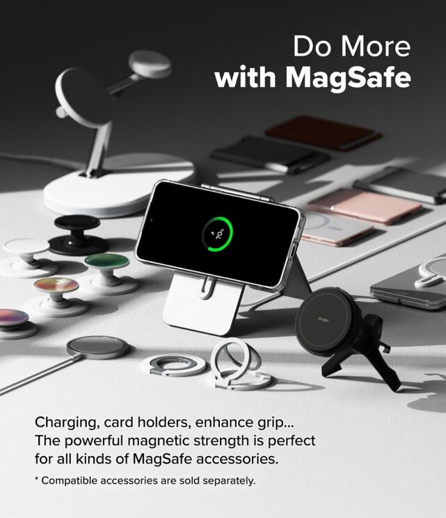 Захисний чохол Ringke Fusion Magnetic для Samsung Galaxy S24 FE (S721) 8800274964600 - Clear: фото 7 з 19