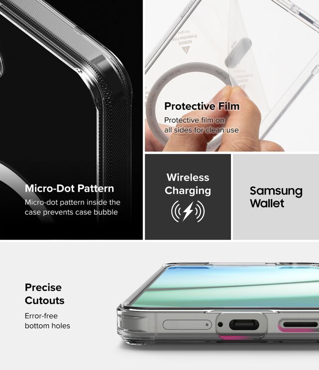 Захисний чохол Ringke Fusion Magnetic для Samsung Galaxy S25 Plus (S936) 8800274968523 - Clear: фото 13 з 17