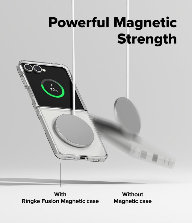 Захисний чохол Ringke Fusion Magnetic (FF) для Samsung Galaxy Flip 7 (8800293855613) - Clear: фото 8 з 21