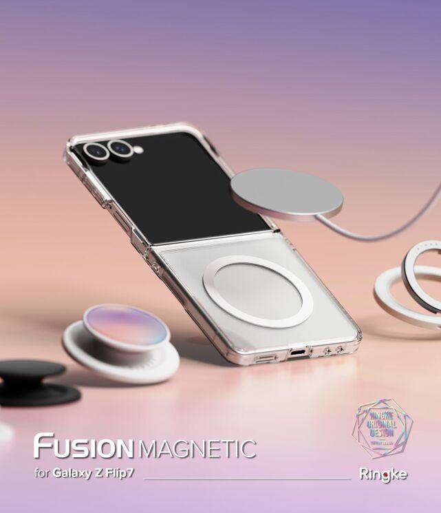 Захисний чохол Ringke Fusion Magnetic (FF) для Samsung Galaxy Flip 7 (8800293855613) - Clear: фото 5 з 21
