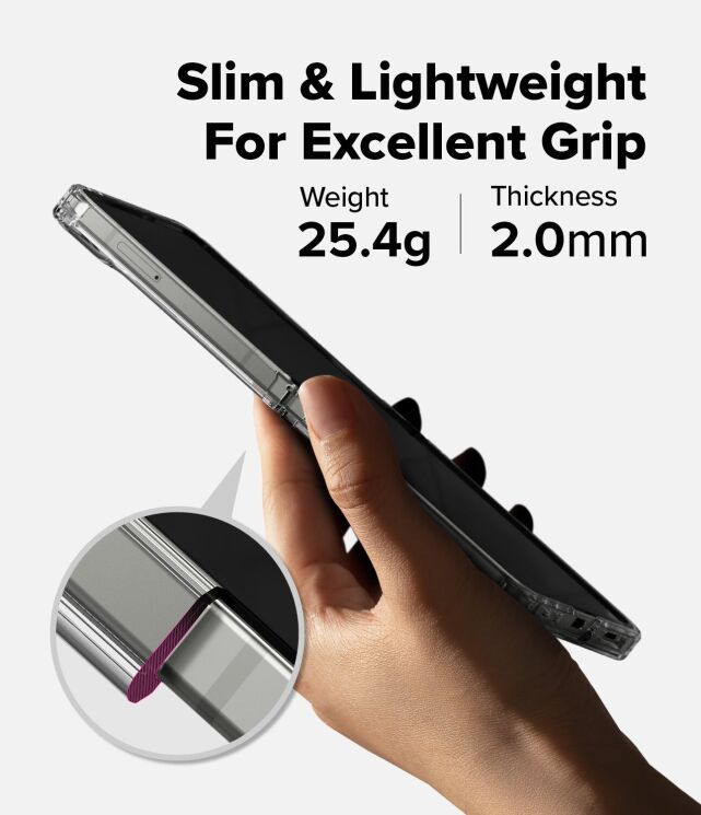 Захисний чохол Ringke Fusion Magnetic (FF) для Samsung Galaxy Flip 7 (8800293855613) - Clear: фото 11 з 21