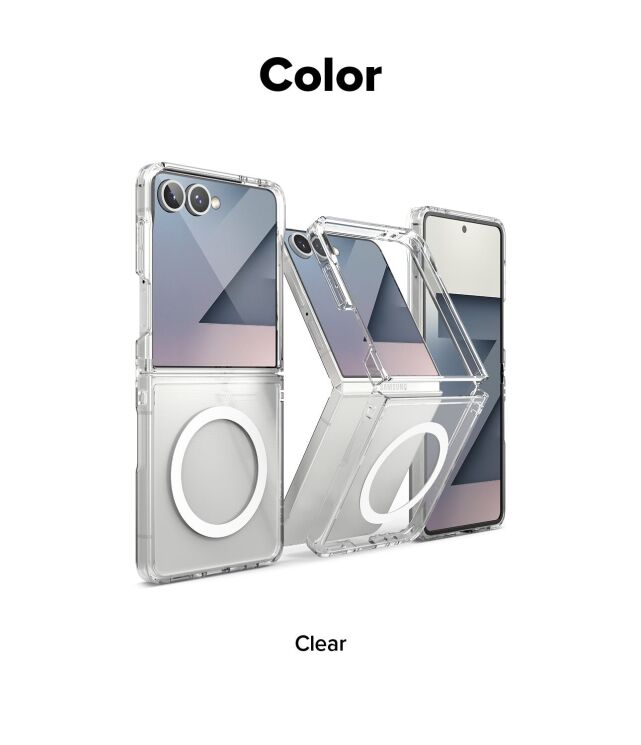 Захисний чохол Ringke Fusion Magnetic (FF) для Samsung Galaxy Flip 7 (8800293855613) - Clear: фото 18 з 21