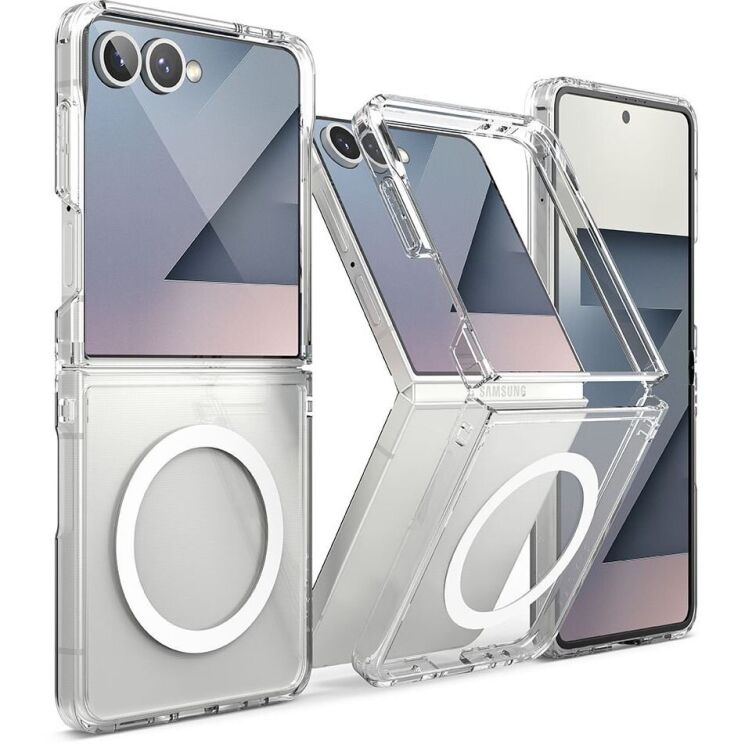 Захисний чохол Ringke Fusion Magnetic (FF) для Samsung Galaxy Flip 7 (8800293855613) - Clear: фото 4 з 21