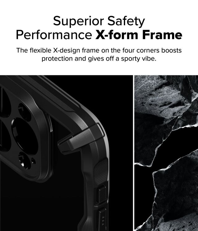 Захисний чохол Ringke Fusion X для Apple iPhone 16 Pro (8809961789847) - Black: фото 6 з 14