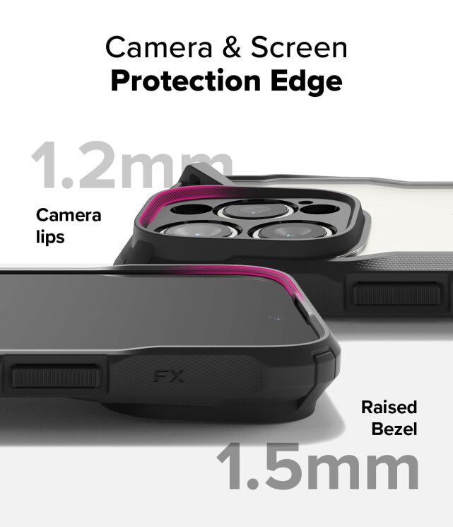 Захисний чохол Ringke Fusion X для Apple iPhone 16 Pro (8809961789847) - Black: фото 10 з 14