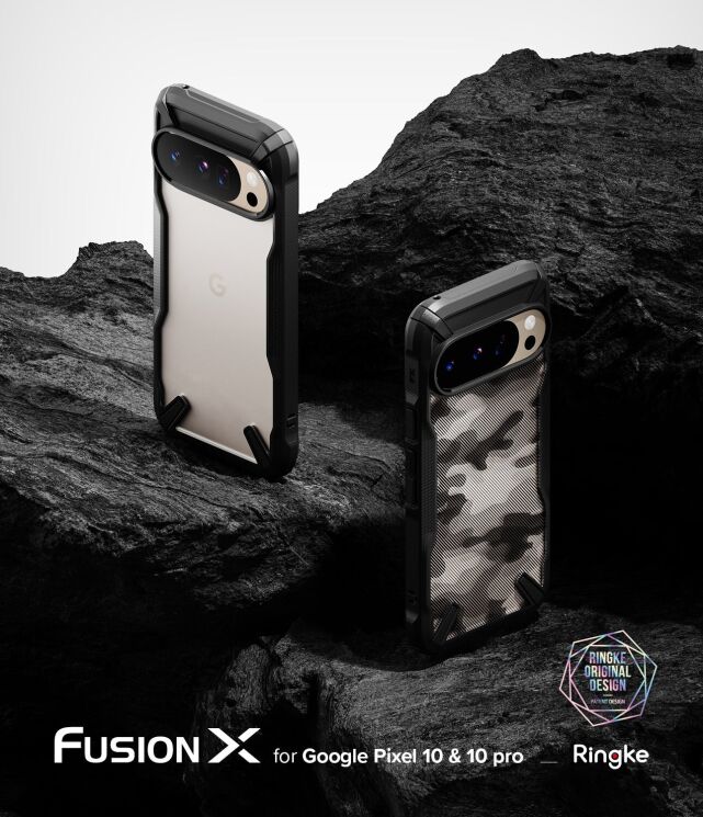 Защитный чехол Ringke Fusion X для Google Pixel 10 / 10 Pro (8800293857044) - Black: фото 2 из 15