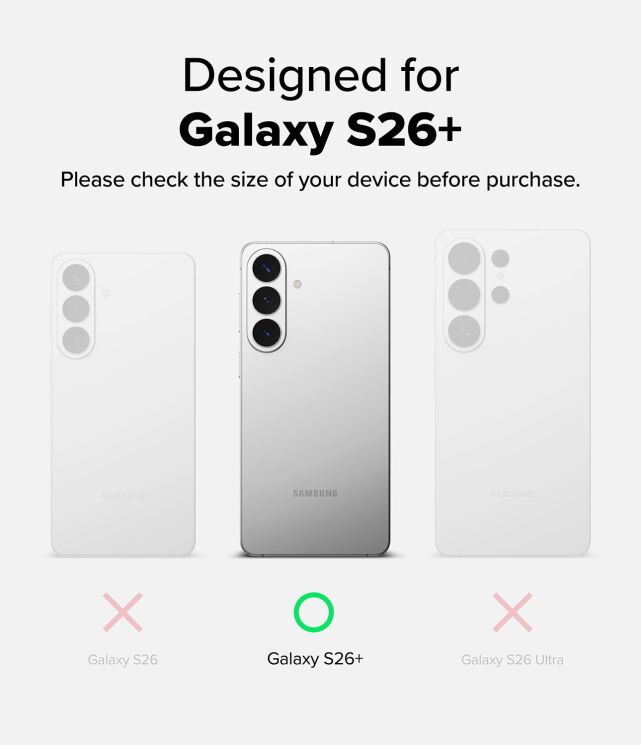 Защитный чехол Ringke Onyx для Samsung Galaxy S26 Plus (S947) 8800328816237 - Black: фото 5 из 14