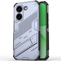 Защитный чехол с подставкой Deexe Bibercas для Xiaomi Poco X8 Pro - Grey: фото 1 из 5