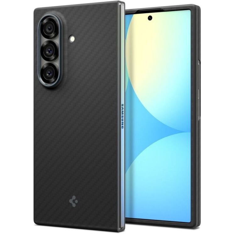 Защитный чехол Spigen (SGP) AirSkin Aramid для Samsung Galaxy Fold 7 (ACS09555) - Black: фото 1 из 8