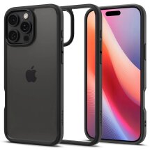 Защитный чехол Spigen (SGP) Crystal Hybrid для Apple iPhone 16 Pro Max (ACS08031) - Matte Black: фото 1 из 13