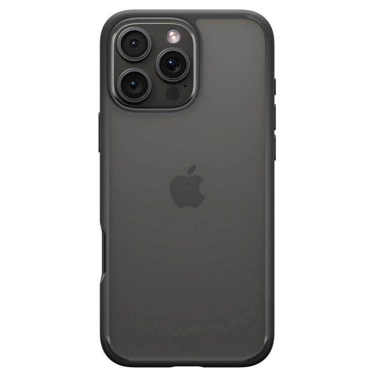 Защитный чехол Spigen (SGP) Crystal Hybrid для Apple iPhone 16 Pro Max (ACS08031) - Matte Black: фото 2 из 13