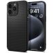 Защитный чехол Spigen (SGP) Liquid Air для Apple iPhone 15 Pro - Matte Black (339504B). Фото 1 из 19