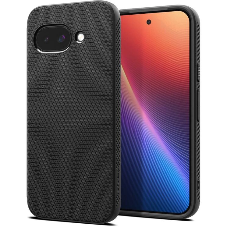 Защитный чехол Spigen (SGP) Liquid Air для Google Pixel 9a (ACS09039) - Matte Black: фото 1 из 17