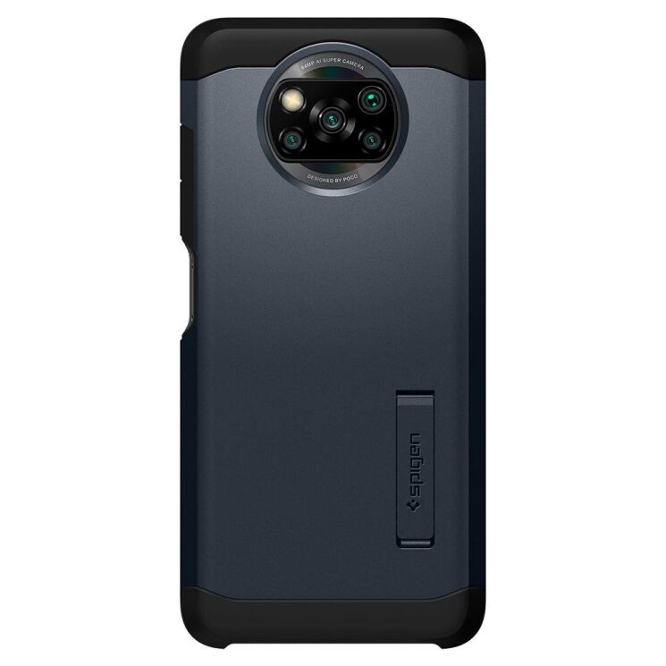 Захисний чохол Spigen (SGP) Tough Armor для Xiaomi Poco X3 / Poco X3 Pro - Metal Slate: фото 2 з 15