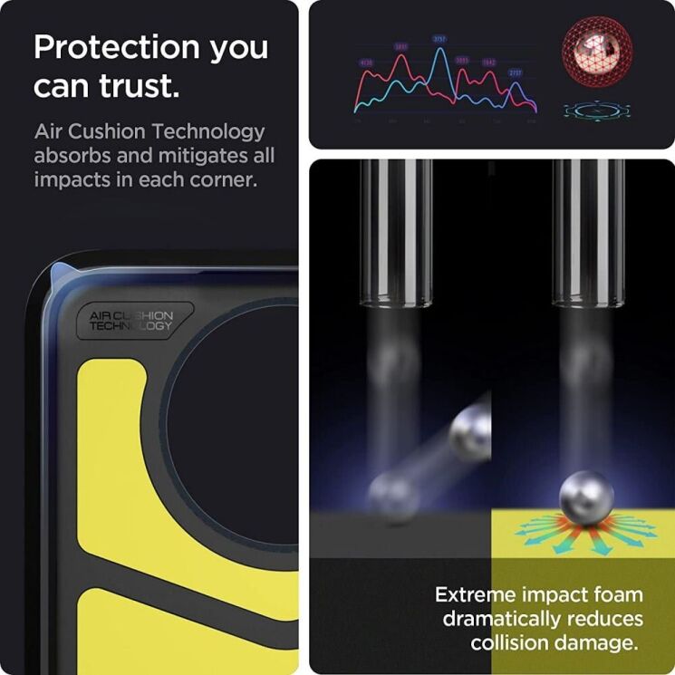 Захисний чохол Spigen (SGP) Tough Armor для Xiaomi Poco X3 / Poco X3 Pro - Metal Slate: фото 11 з 15
